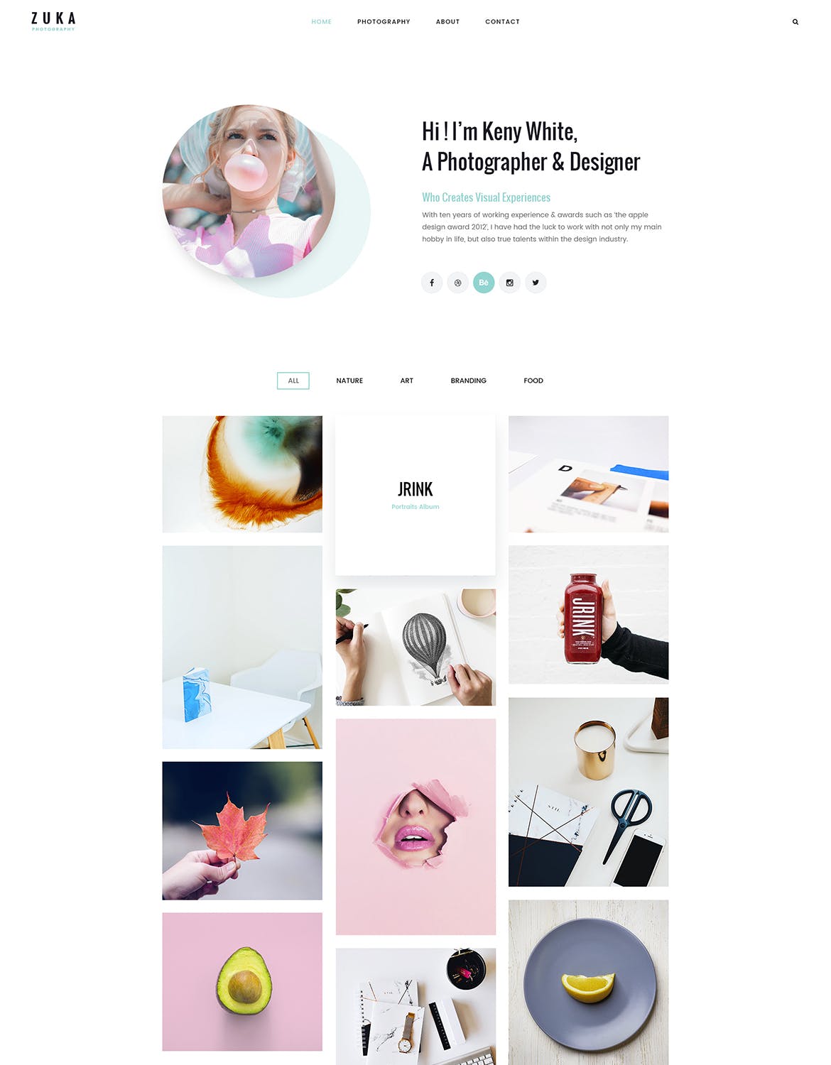 响应式设计风格多用途网站设计PSD模板 Zuka | Responsive Multi-Purpose PSD Template插图(2)