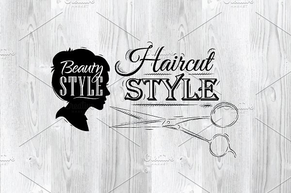 美容美发复古风格素材 Beauty salon插图(3)