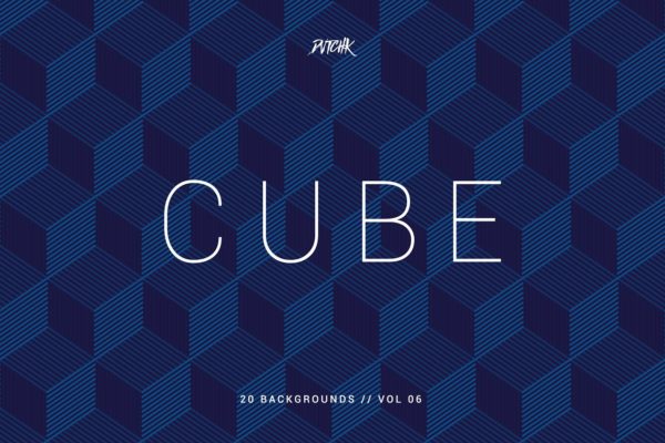 立方体-无缝几何背景（第06卷） Cube | Seamless Geometric | Vol. 06