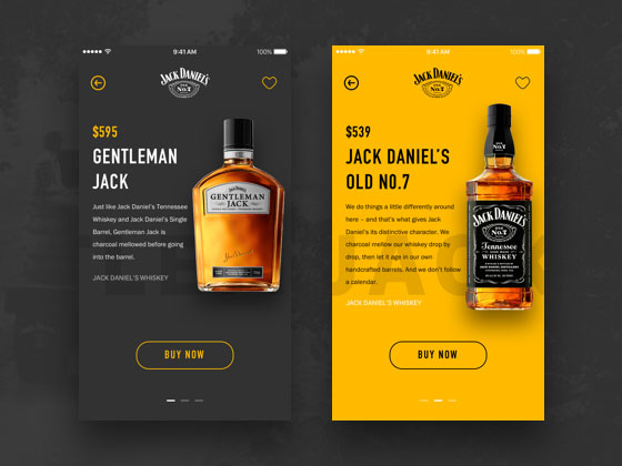 酒类产品卡片界面素材之家精选sketch素材