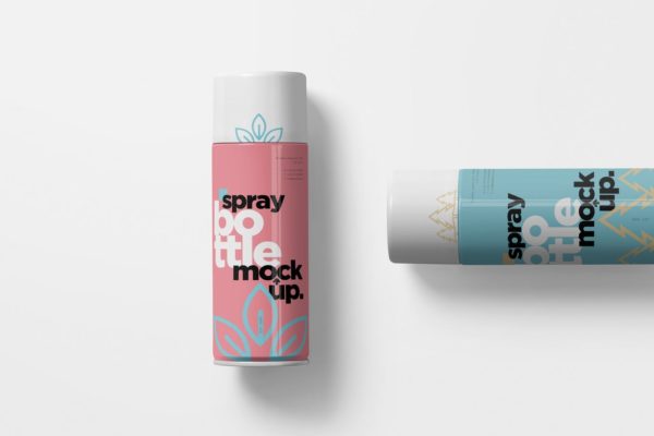 发胶/保湿喷雾瓶外观设计样机模板 Spray Bottle Mockups