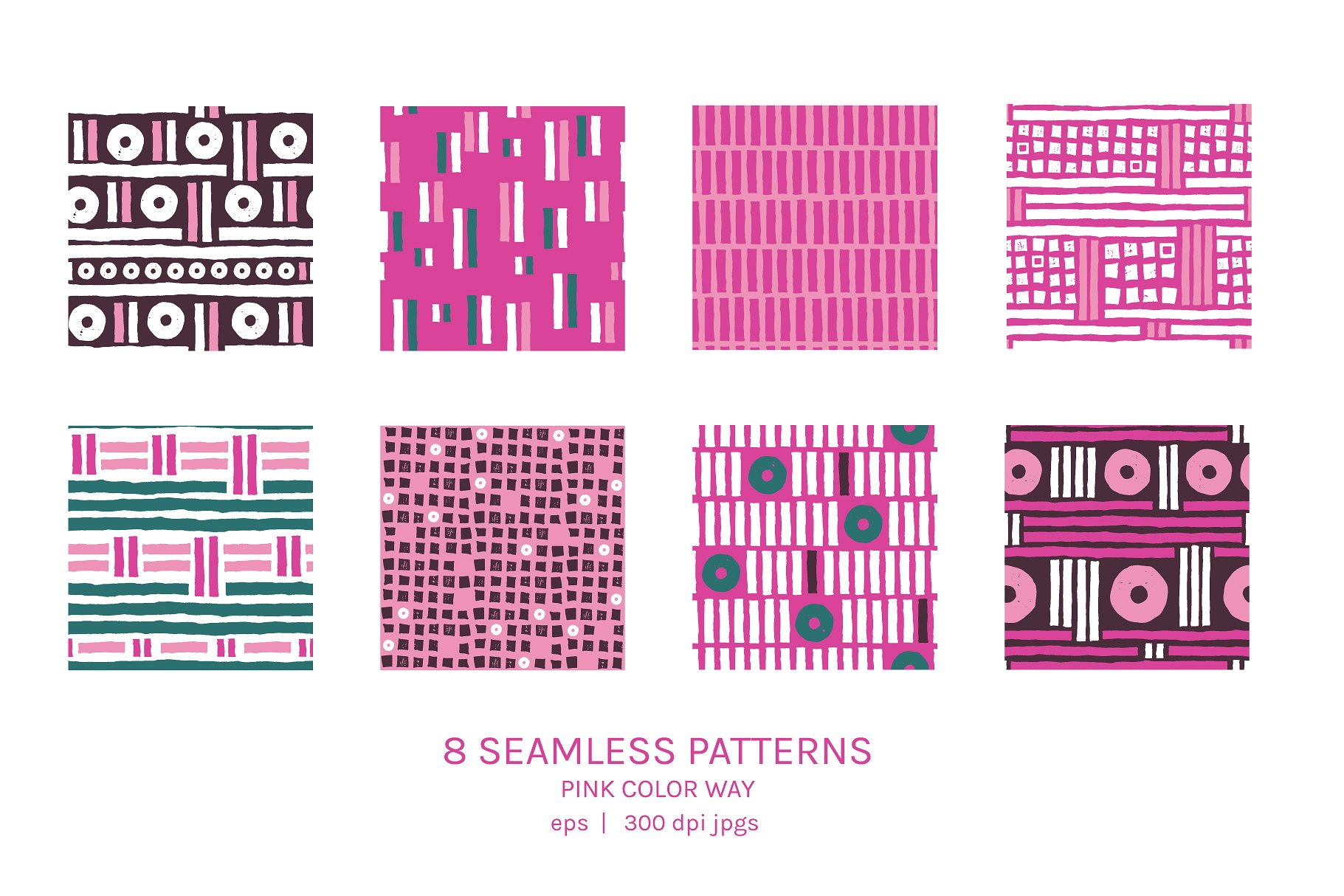 手绘几何图案无缝纹理 Geometric Rhythm | Boards + Patterns插图(4)