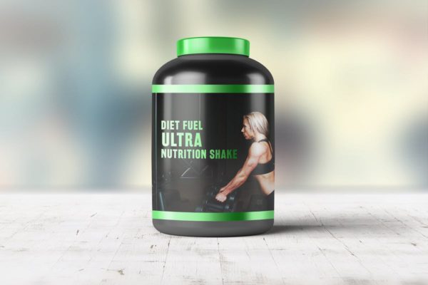 运动营养补充剂包装瓶外观设计样机模板 Sports Nutrition Supplements Bottle Mock-Up
