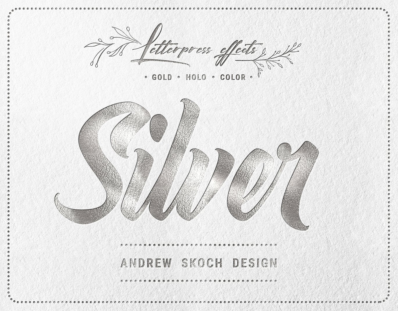 凸版印刷设计风格文本&Logo设计预览样机PSD模板 Letterpress – Text & Logo PSD Mockups插图(3)