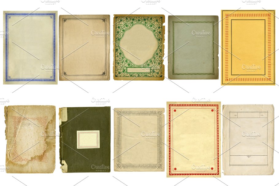 40款复古怀旧风格纸张纹理合集 40 Vintage Paper Textures插图