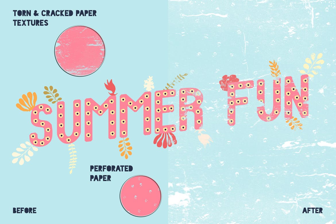 复古做旧设计必备：划痕&撕裂纸张纹理素材库精选背景包 Scratched and Torn Paper Textures插图(1)