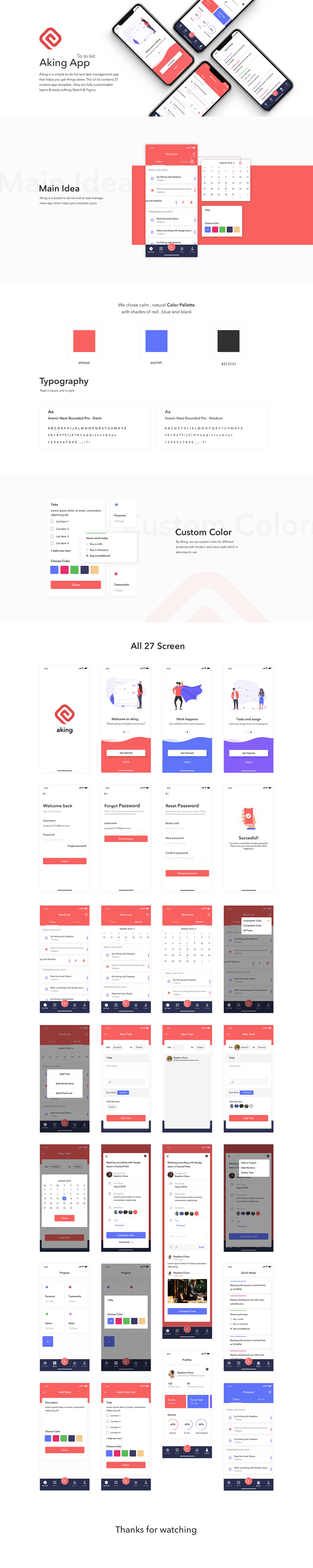 素材库下午茶：to Do List类的工作任务管理APP UI KITS [For Sketch]