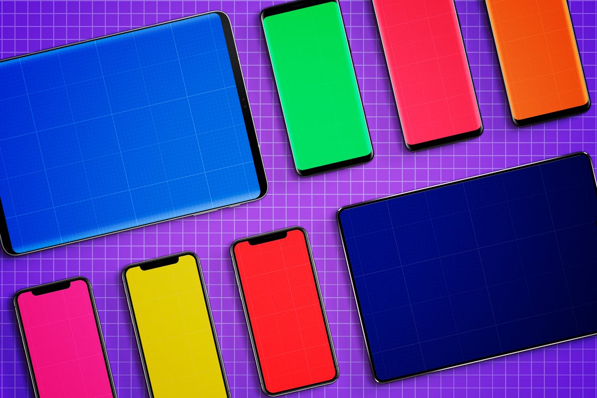 Android&iOS应用UI设计效果图样机模板v2 Android & iOS Mockup V.2插图(10)