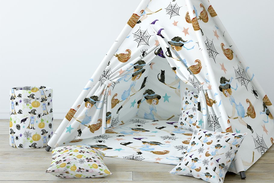 水彩小女巫设计套装 Watercolor Little Witch Design Kit插图(6)