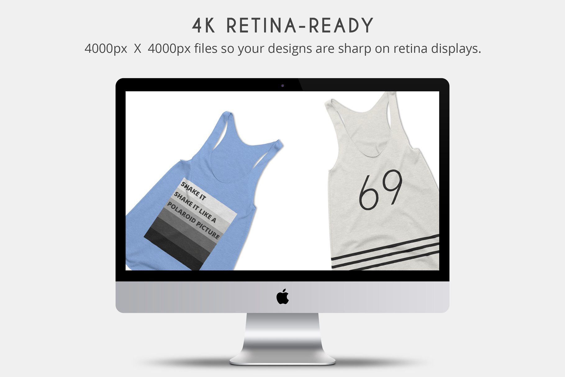 女士背心样机模板 American Apparel TR308 Tank Mockups插图(3)