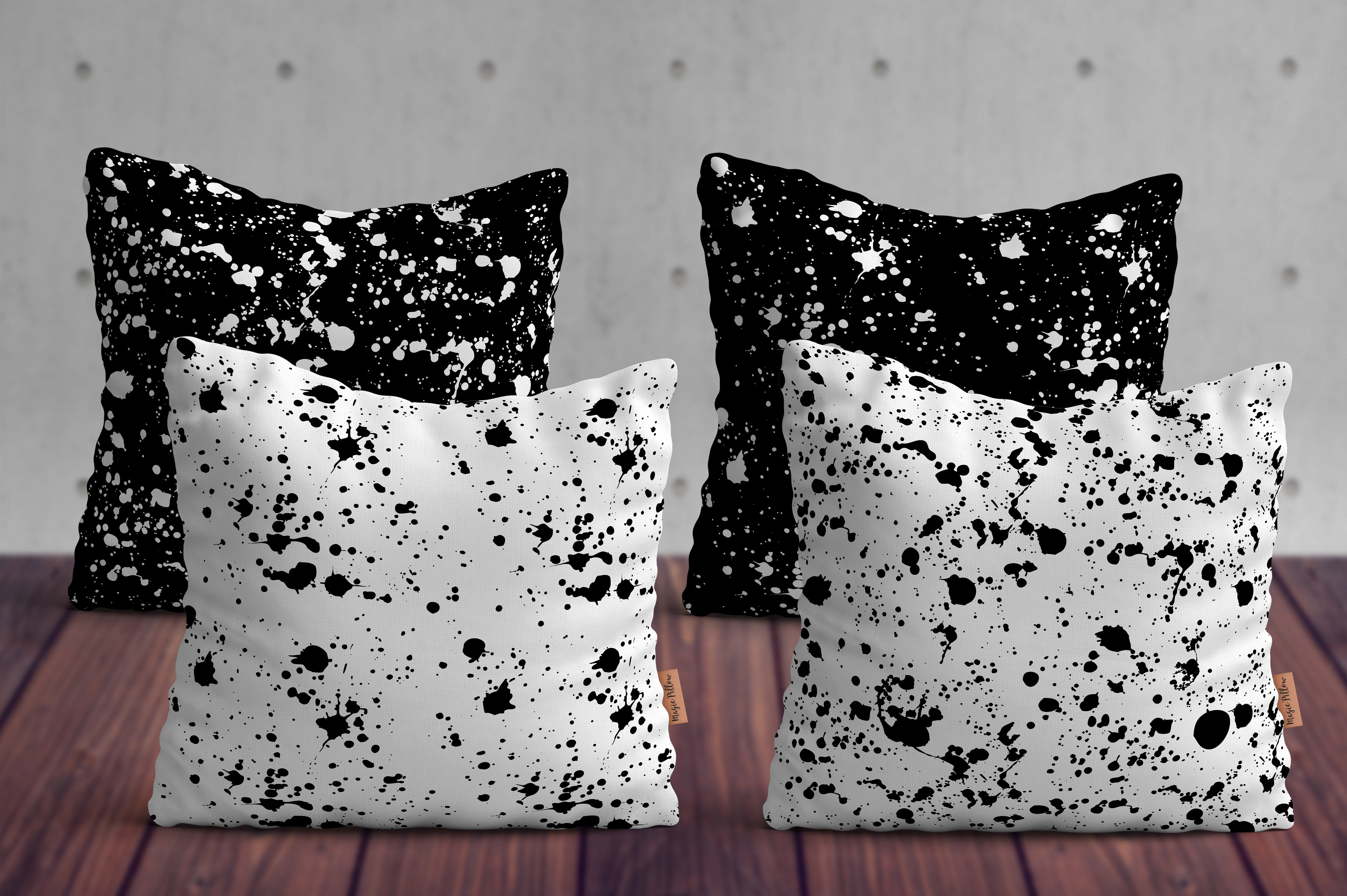 泼墨斑点&毛笔笔迹纹理素材 Paint Splatter & Stroke, 40 Patterns插图(12)