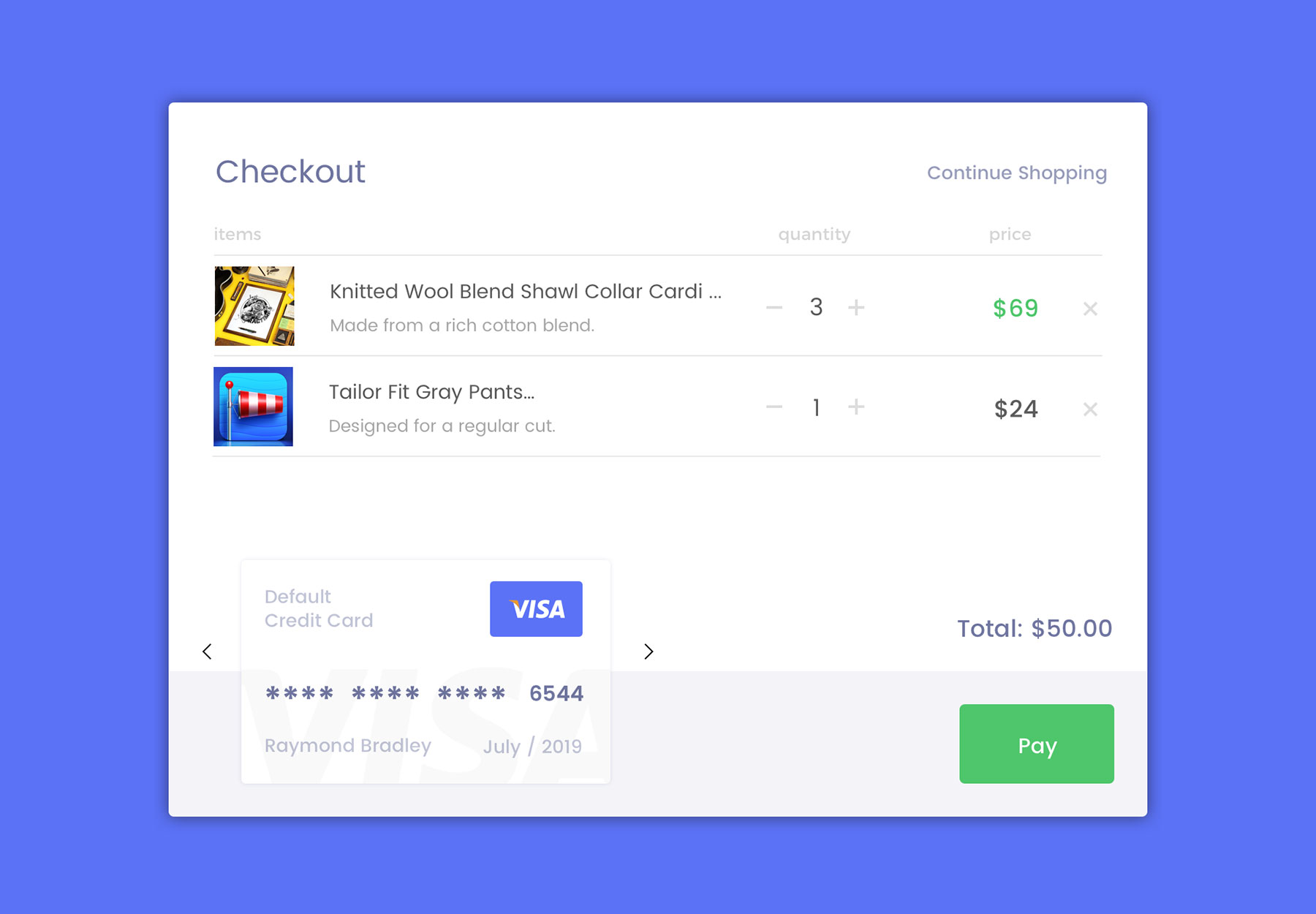 信用卡结算列表表单