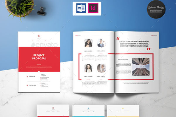 40页项目建议书模板下载 Project Proposal [indd]