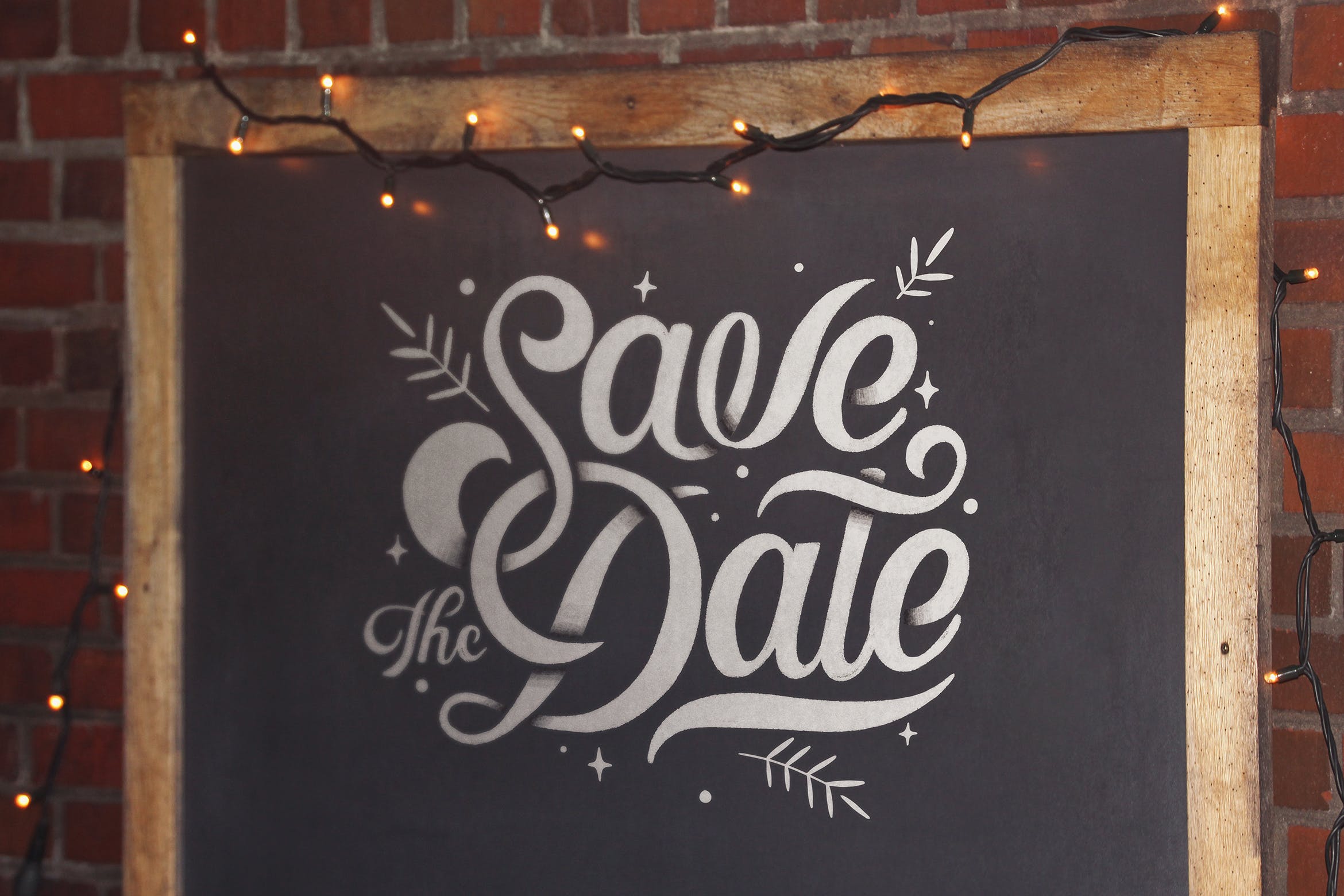 店铺黑板告示牌效果图样机模板 Black Slate Mockup插图