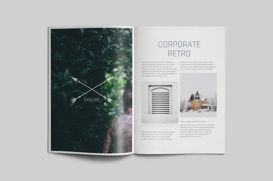 100页漂亮极简的商业化杂志模板下载[indd]插图(10)