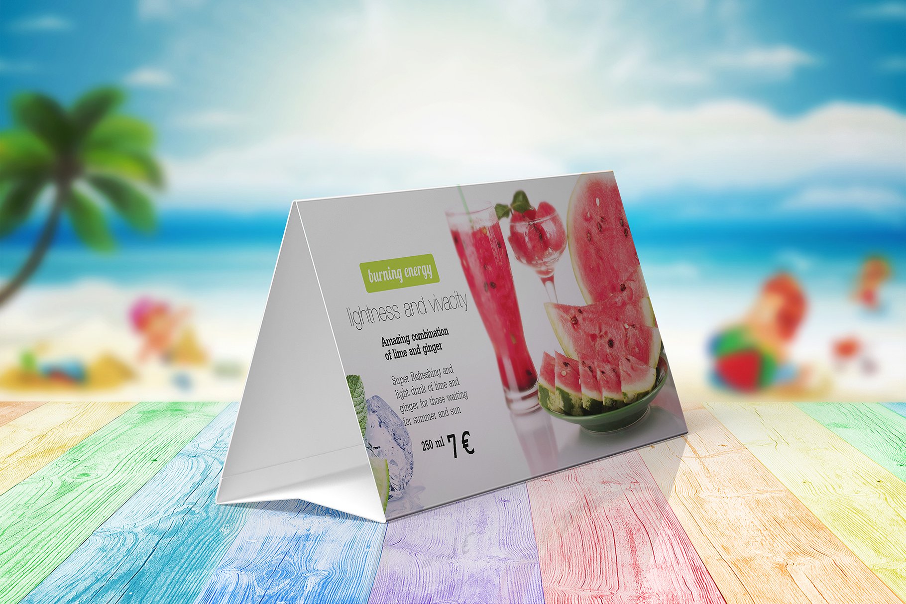 立式台式菜单样机模板 A-Frame Table Stands Vol.5插图(2)