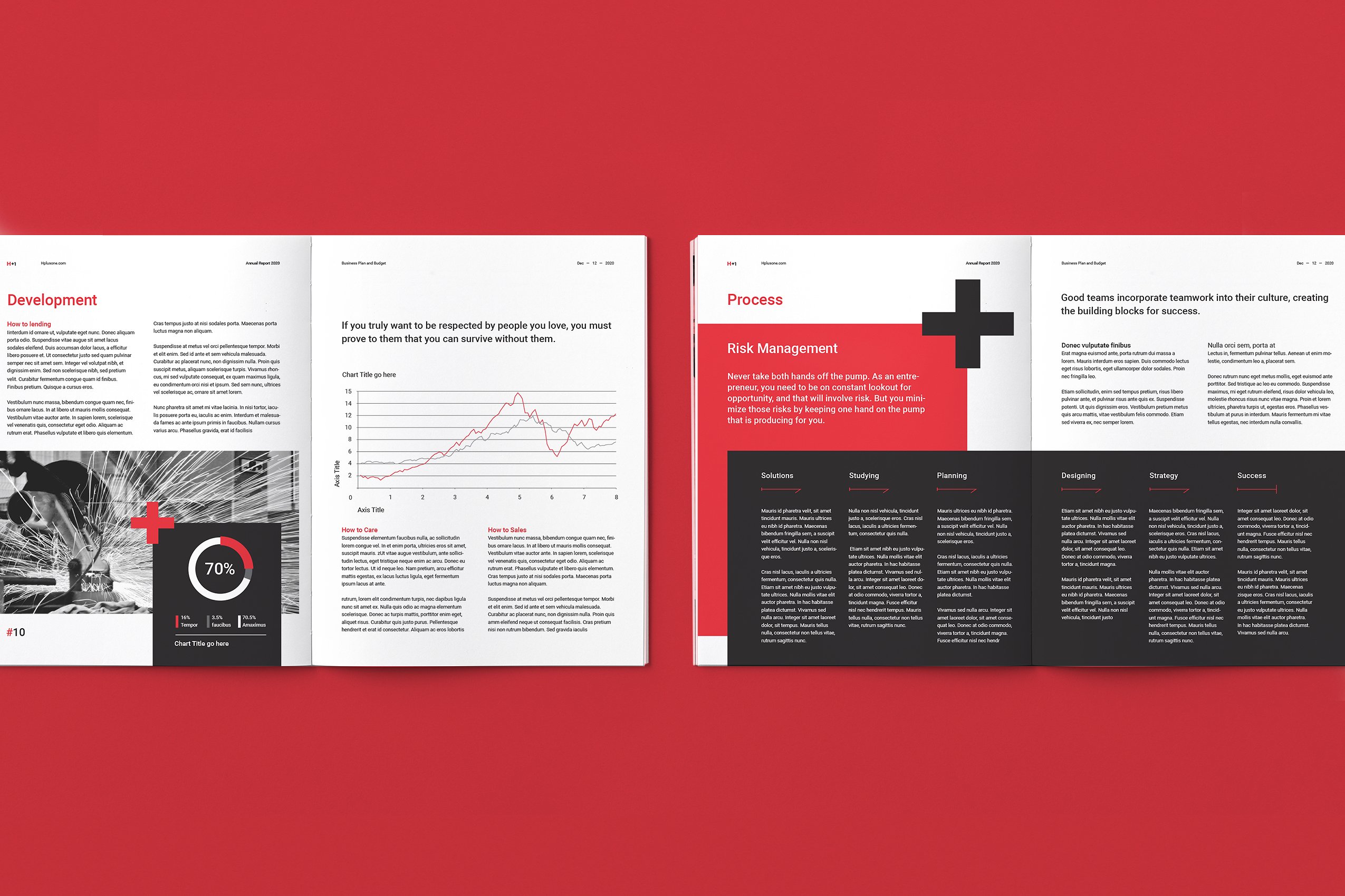 36页专业极简的年度总结杂志模板下载 Annual Reports [indd]插图(7)