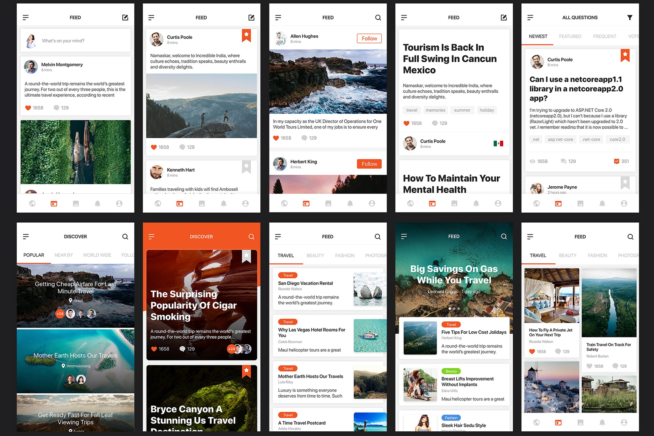 多用途APP应用UI设计套件SKETCH模板 Mocha Mobile UI Kit for SKETCH插图(9)