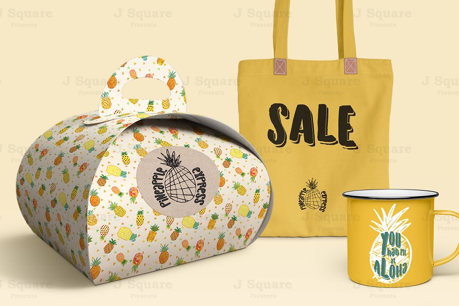 甜点包装盒外带包装样机 Packaging Mock Ups- Dessert Box插图(5)