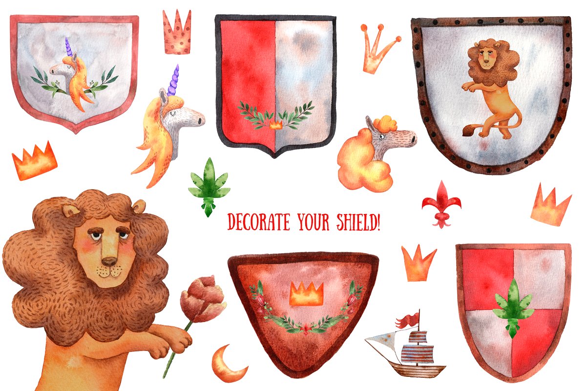 古老的童话故事水彩插画合集插图(9)