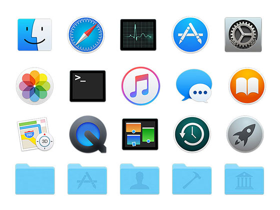 Yosemite Icons Pack素材之家精选sketch素材