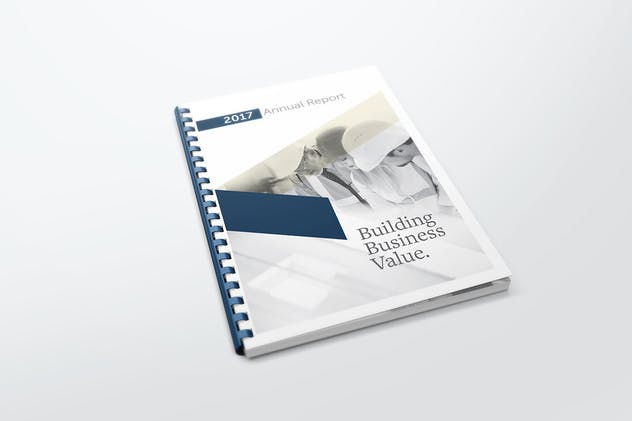 高档活页笔记本记事本印刷品样机 Comb Bound Book Mockups插图(1)