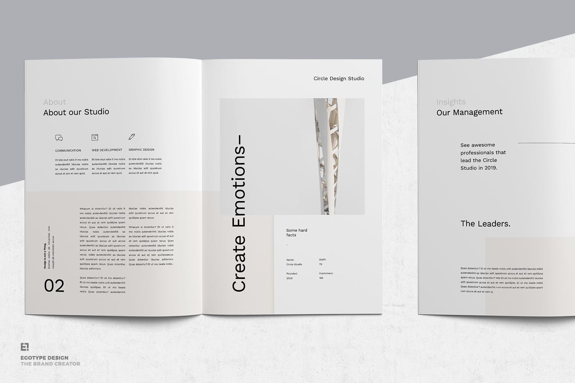 简约时尚设计风格招标书/投资商业计划书设计模板 Proposal插图(2)