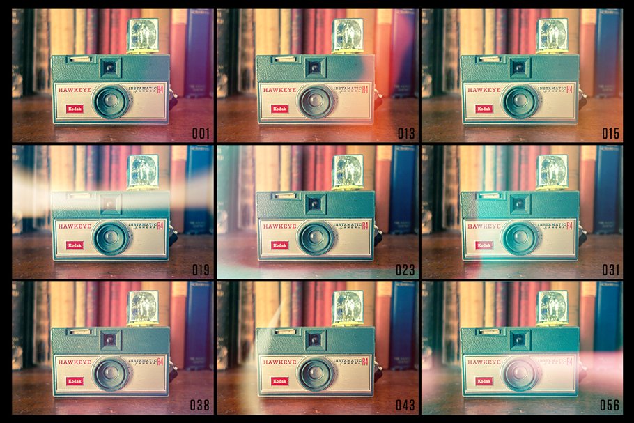 50+胶片炫光和漏光叠层效果图层 50+ Film Burns & Light Leaks插图(1)