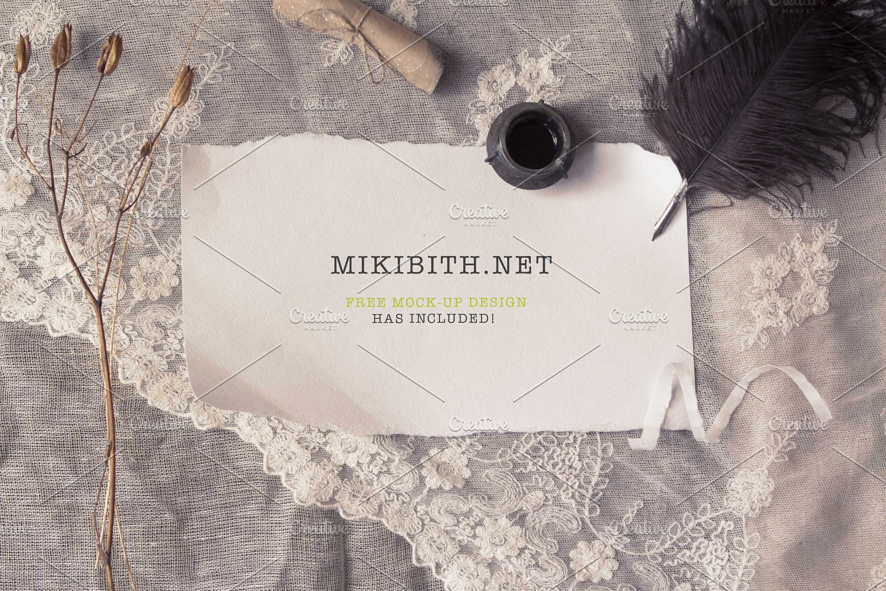 秋冬水墨手绘元素合集 vol.2 "Winter fall" stationery插图(9)