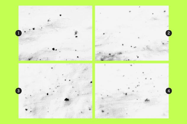 半色调污渍纹理套装Vol.1 Halftone Stains #1 Texture Pack插图(3)
