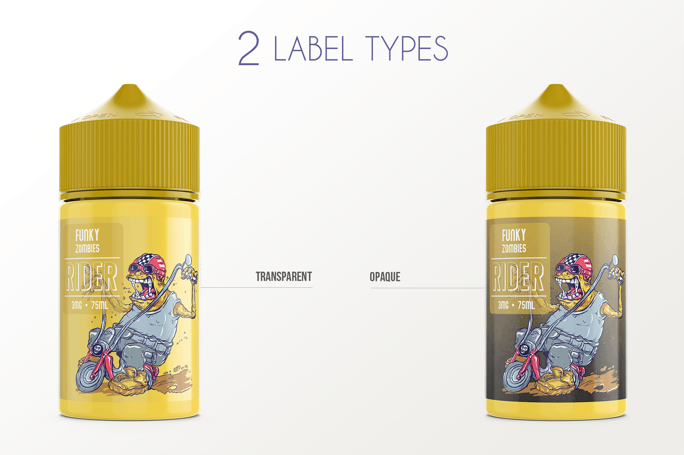 75ml容量电子烟烟油瓶外观设计样机模板 eLiquid Bottle Mockup v. 75ml-C插图(2)