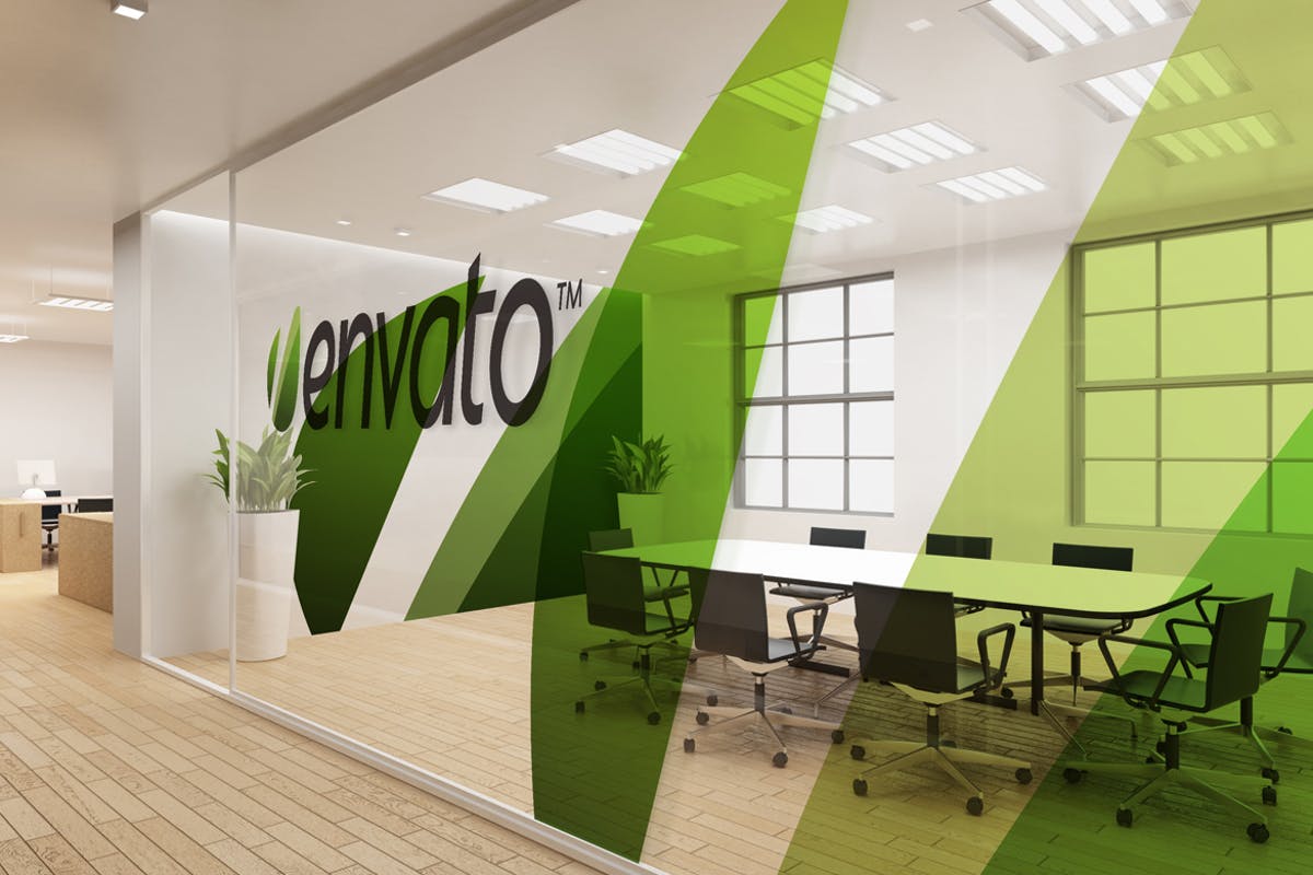 企业会议室/办公室场景样机模板 Office Interior Branding Mockups插图