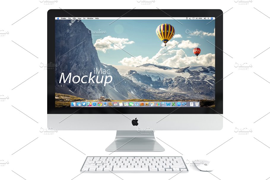 网站产品设计iMac样机展示模型 PSD iMac mockup插图(3)