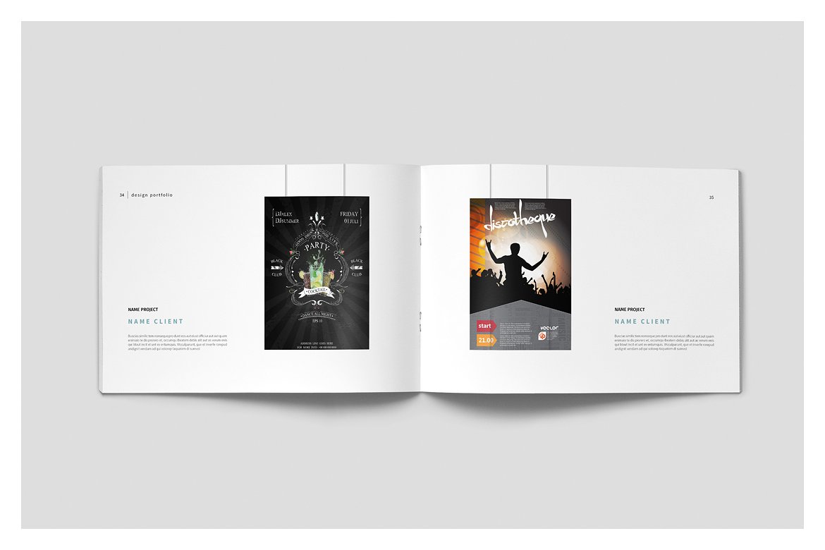 设计感强的多用途平面画册组合模板插图(18)