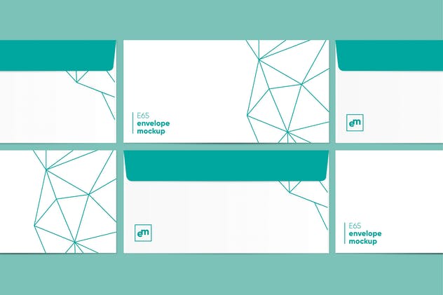 简约设计信封样机模板 Envelope Mockup插图(3)