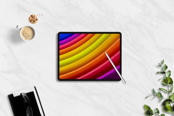 黑色外观平板电脑屏幕演示素材库精选样机模板 Tablet Mockups