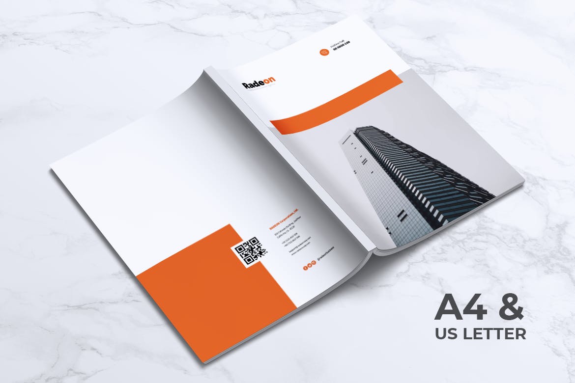 创意代理公司简介宣传画册&服务手册设计模板 RADEON Creative Agency Company Profile Brochures插图(7)