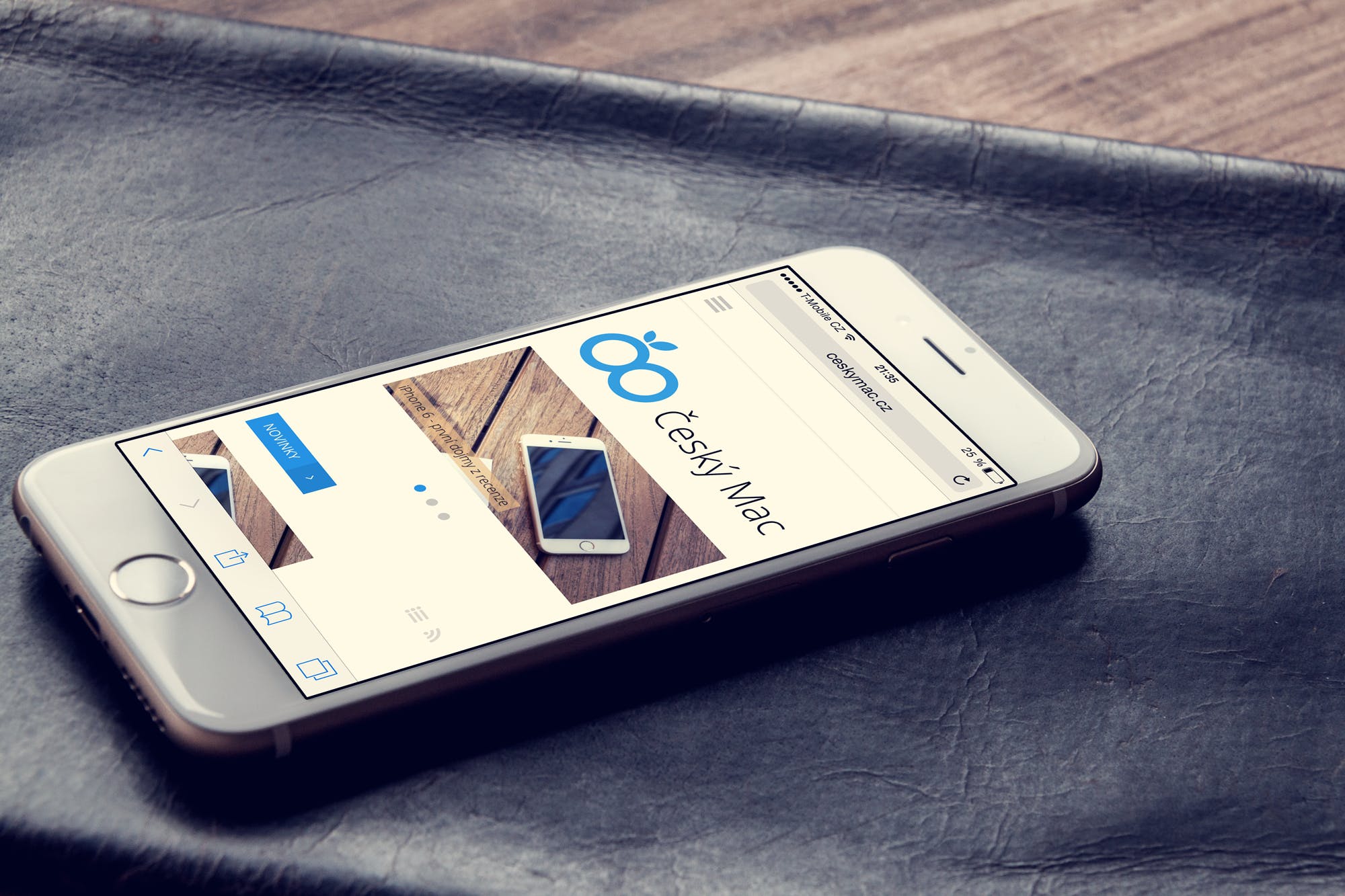 实景背景实体按键款iPhone手机屏幕预览素材库精选样机 Phone 6 – Photorealistic Mock-Up插图(10)
