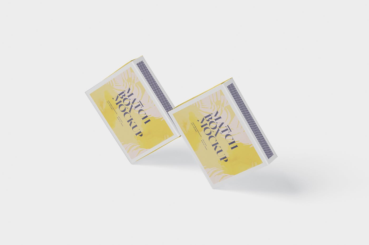 火柴盒外观设计样机模板 Match Box Mock-Up Set插图(2)