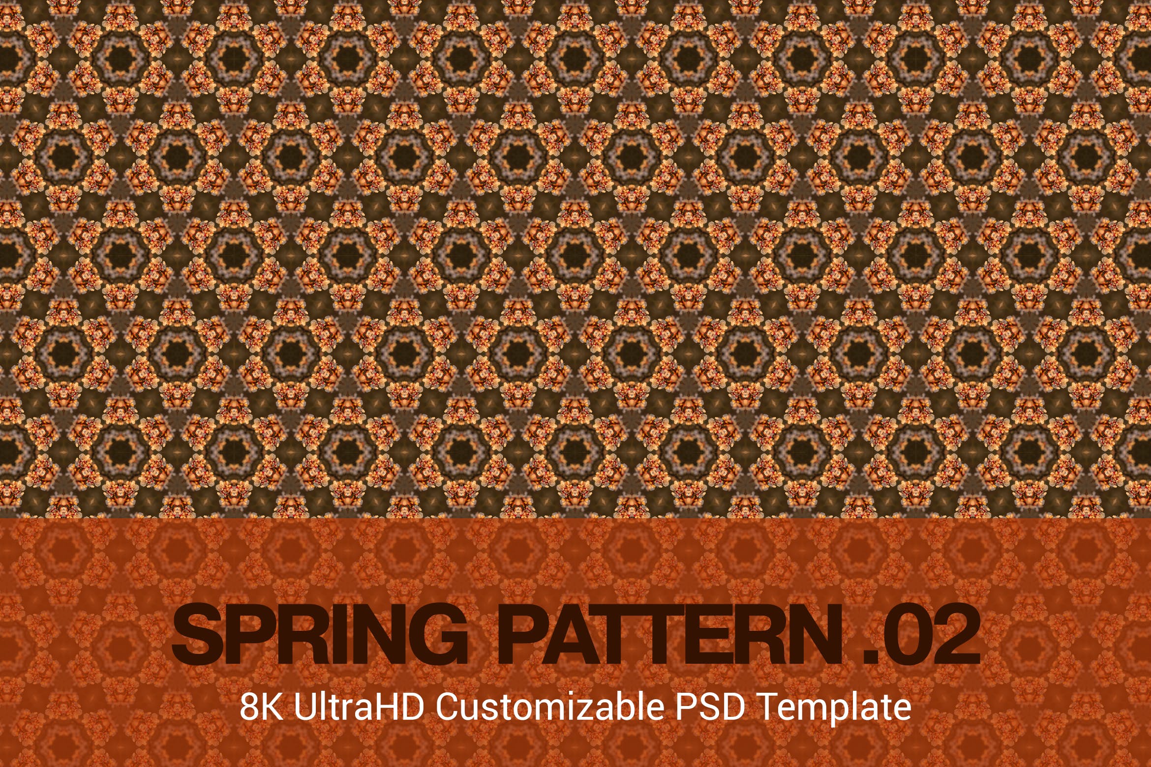 8K超高清无缝春天花卉主题图案背景图素材v02 8K UltraHD Seamless Spring Pattern Background插图