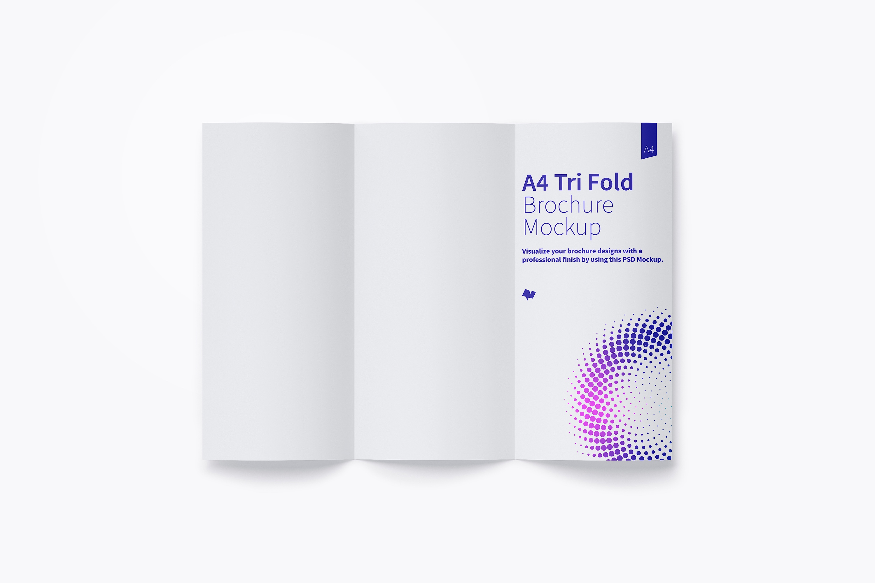 A4纸尺寸三折页传单小册子设计样机03 A4 Trifold Brochure Mockup 03插图(5)