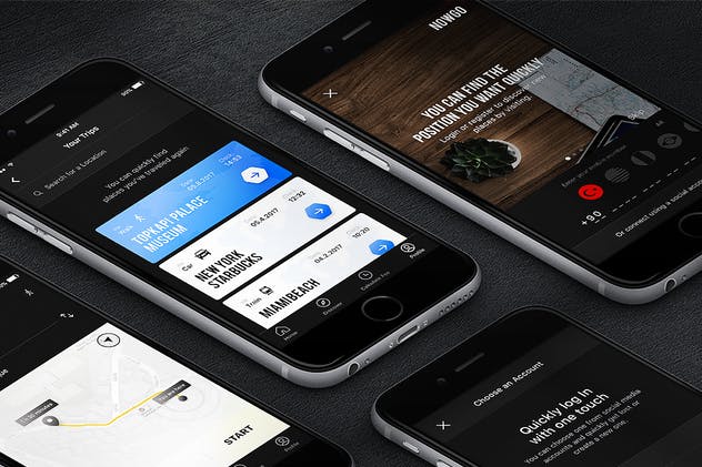 交通出行导航类APP应用UI界面模板 Nowgo UI Kit插图(3)
