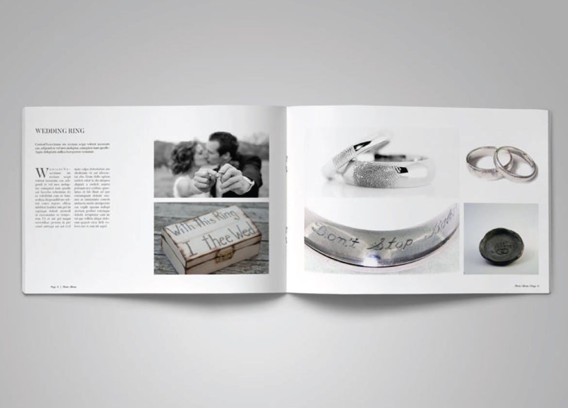 婚礼婚庆策划公司作品集设计模板v6 Landscape Photo Album Vol. 6插图(3)