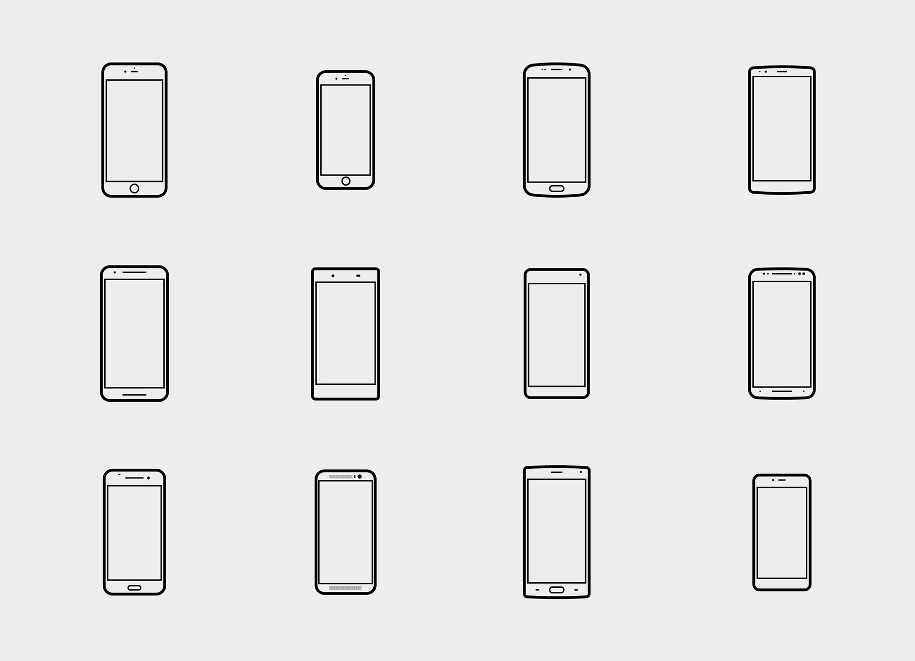 12 枚安卓设备图标