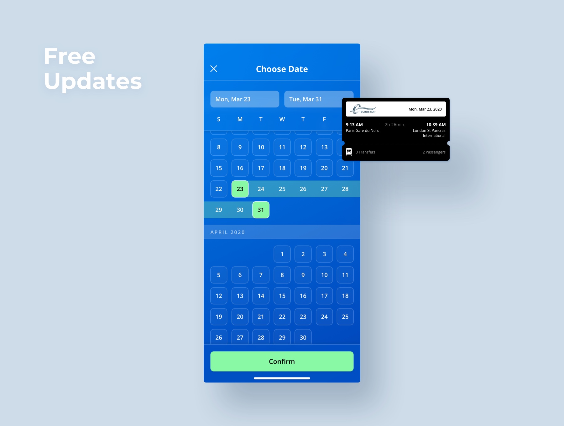 素材库下午茶:旅行出行交通工具预订APP应用UI设计素材库精选套件插图(3)