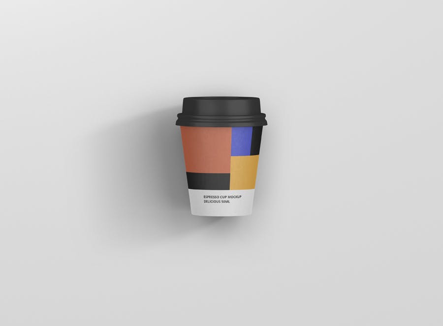 浓缩咖啡杯一次性纸杯素材库精选 Espresso Coffee Cup Mockup插图(4)