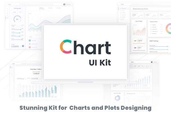 素材库下午茶：一套完美的高品质后台或统计系统数据统计图表素材大合集[For Sketch]