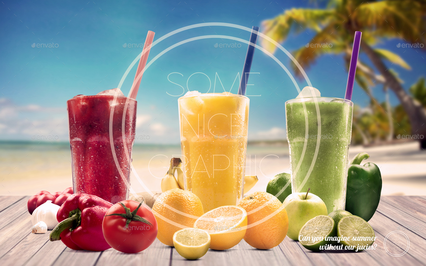 高品质的有机果汁场景展示模型mockups [1.13GB]插图