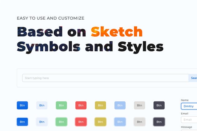 创意设计作品展示网站Sketch设计模板 Portfolio Sketch Template – Mynx插图(5)