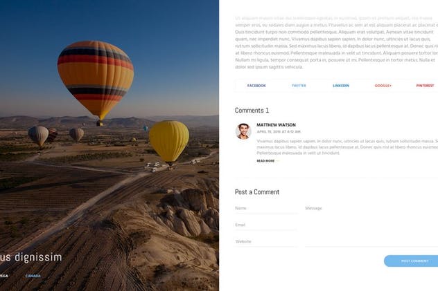 摄影作品展示页面PSD模板 Sepia Photo PSD Template插图(12)